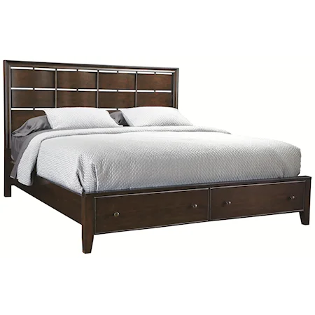 Complete Woven King Bed with Storage